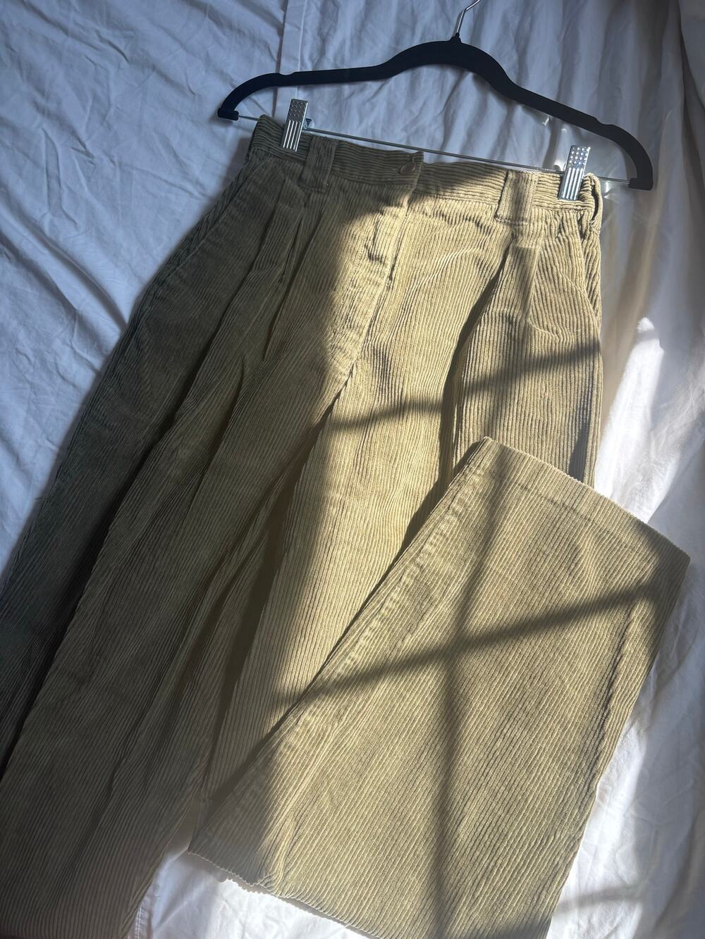 Vintage 90s Karen Scott army green corduroy pants, women’s size 8
